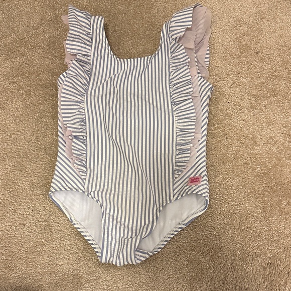 Ruffle Butts Other - Striped Ruffle Swimsuit